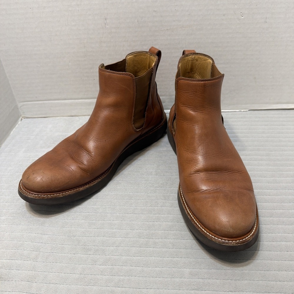 Samuel Hubbard Boots Men's US Size 9 Brown Leather Pull On Chelsea Boot